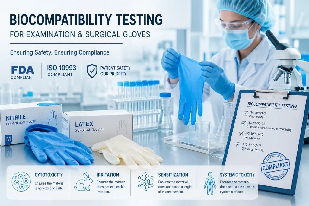 biocompatibility testing gloves