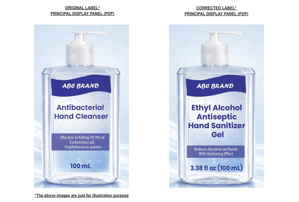 fda corrected drug label